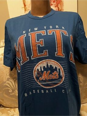MLB Mets Baseball Club Navy Graphic Tee